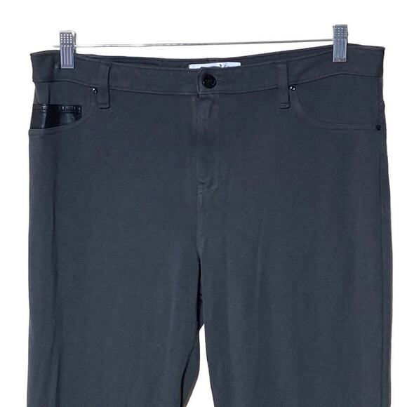 Calvin Klein & Co. Women's Army Green Mid-Rise Straight-Leg Jeans Size 16 - Picture 3 of 10